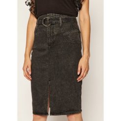 Spódnica jeansowa Guess Corset Longuette W0YD47 D42K2. Szare spódniczki damskie Guess, z aplikacjami, z jeansu. Za 519,00 zł.