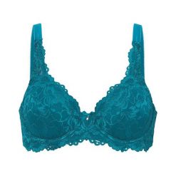 Cellbes Biustonosz z fiszbinami Maria morski female niebieski/turkusowy 85E. Niebieskie biustonosze sportowe damskie Cellbes, z haftami, z koronki. Za 89,00 zł.