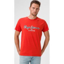 Pepe Jeans Merton Koszulka Czerwony. Czerwone podkoszulki męskie Pepe Jeans, m, z nadrukiem, z bawełny, z krótkim rękawem. Za 180,95 zł.