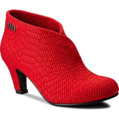 Botki UNITED NUDE - Fold Mid 10027521111 Poppy Red. Czerwone buty zimowe damskie marki United Nude, z materiału, na obcasie. W wyprzedaży za 449,00 zł.