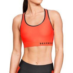 Under Armour Armour Mid Kehole Bra 1307196-836. Pomarańczowe biustonosze sportowe damskie Under Armour, l, bez wzorów, z poliesteru. W wyprzedaży za 99,99 zł.