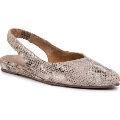 Sandały TAMARIS - 1-29406-24 Snake 902. Brązowe klapki damskie Tamaris, bez wzorów, z zamszu, bez obcasa, na obcasie. Za 239,00 zł.