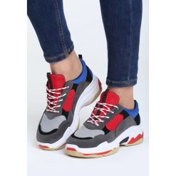 Szaro-Czerwone Buty Sportowe Discord. Czerwone buty sportowe damskie Born2be, z materiału. Za 99,99 zł.