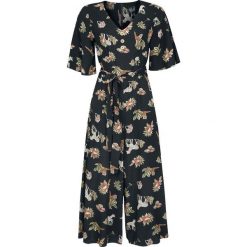 Hell Bunny Messina Jumpsuit Kombinezon czarny. Czarne spodnie damskie marki Hell Bunny, l. Za 284,90 zł.