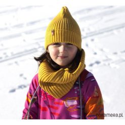 Odzież dziecięca: Czapka zimowa beanie musztarda