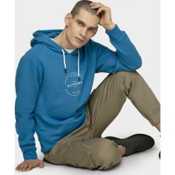 Bluza męska BLM602 - niebieski - Outhorn. Niebieskie bluzy męskie Outhorn, m, bez wzorów, bez kołnierzyka, bez rękawów, bez kaptura. W wyprzedaży za 89,99 zł.