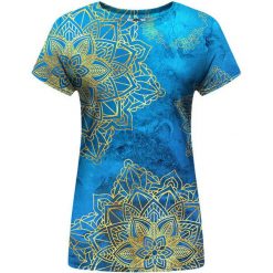 T-shirty damskie: T-shirt w kolorze niebieskim ze wzorem
