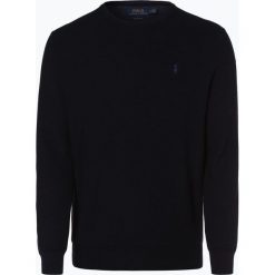 Polo Ralph Lauren - Sweter męski, niebieski. Niebieskie swetry męskie Polo Ralph Lauren, xl, z haftami, z bawełny, polo, bez kaptura. Za 669,95 zł.
