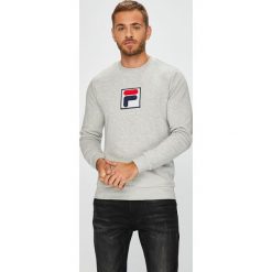 Fila - Bluza. Brązowe bluzy męskie Fila, xl, z nadrukiem, z bawełny, z okrągłym kołnierzem, bez rękawów, bez kaptura. W wyprzedaży za 239,90 zł.
