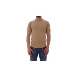 T-shirty z krótkim rękawem Sun68 T19109. Brązowe t-shirty męskie SUN68, s, bez wzorów, bez kołnierzyka, krótkie. Za 189,97 zł.