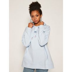 Bluza TOMMY HILFIGER Cindy WW0WW28599. Niebieskie bluzy damskie TOMMY HILFIGER, xs, bez wzorów, bez rękawów, bez kaptura. Za 579,00 zł.