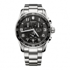 Zegarek "241650" w kolorze srebrnym. Szare zegarki męskie marki Victorinox, srebrne. W wyprzedaży za 2059,95 zł.