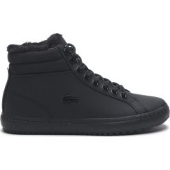 Lacoste Tenisówki Czarny. Czarne trampki i tenisówki damskie Lacoste, bez wzorów, ze skóry, bez zapięcia. Za 512,95 zł.