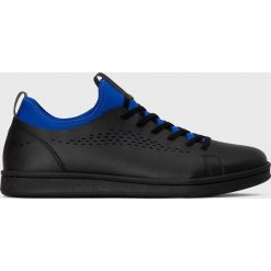 Kazar Studio - Buty. Czarne sneakersy męskie Kazar Studio, z okrągłym noskiem, na sznurówki. W wyprzedaży za 179,90 zł.