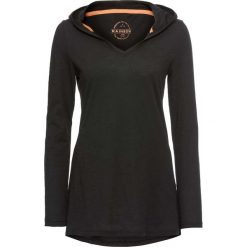 Shirt z kapturem bonprix czarny. Czarne koszulki damskie bonprix, bez wzorów, z kapturem, bez rękawów. Za 34,99 zł.