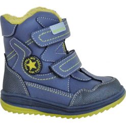 Protetika buty zimowe chłopięce Riki 22 niebieskie/zielone. Niebieskie buty chłopięce zimowe Protetika, bez zapięcia. Za 219,00 zł.