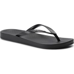 Japonki IPANEMA - Anat Colors Fem 82591 Black/Black 20766. Czarne klapki damskie Ipanema, bez wzorów, z tworzywa sztucznego, bez obcasa. W wyprzedaży za 44,99 zł.