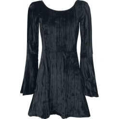 Sukienki: Outer Vision Noci Black Velvet Sukienka czarny