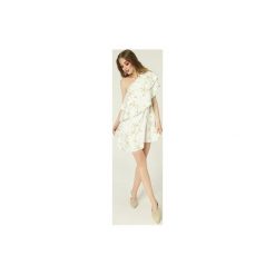 Sukienka Rita - wzór #madcoast. Szare sukienki damskie marki Madnezz, s, bez wzorów, z elastanu, z asymetrycznym kołnierzem, bez rękawów, mini, asymetryczne. Za 299,00 zł.