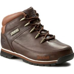 Trapery TIMBERLAND - Euro Sprint 6831R/TB06831R2421 Dark Brown. Pomarańczowe buty zimowe męskie Timberland, ze skóry. W wyprzedaży za 439,00 zł.