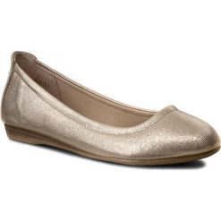 Baleriny JENNY FAIRY - W17SS519-1 Złoty. Żółte baleriny damskie Jenny Fairy, bez wzorów, ze skóry ekologicznej, bez obcasa. W wyprzedaży za 29,99 zł.
