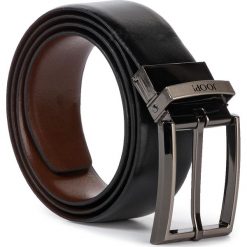 Pasek Męski JOOP! - 7239R 214 Black/D'Cognac. Pomarańczowe paski męskie JOOP!, w paski, ze skóry. W wyprzedaży za 249,00 zł.