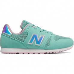 New Balance YR373M2. Niebieskie buciki niemowlęce marki New Balance, z materiału. Za 229,99 zł.