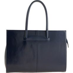 Torebki klasyczne damskie: Skórzana torebka „Olbia” w kolorze granatowym – 40 x 30 x 12 cm