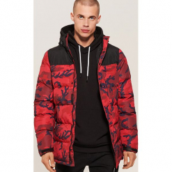 Pikowana kurtka camo - Czerwony. Czerwone kurtki męskie bomber House, l. Za 299,99 zł.