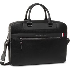Torba na laptopa TOMMY HILFIGER - Th Downtown Computer Bag AM0AM05792 BDS. Czarne torby męskie skórzane TOMMY HILFIGER, bez wzorów, ze skóry ekologicznej. Za 749,00 zł.