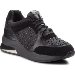 Sneakersy LIU JO - Karlie 05 B68003 TX003 Black 22222. Czarne półbuty damskie Liu Jo, bez wzorów, z zamszu, bez obcasa, na obcasie, na sznurówki. W wyprzedaży za 409,00 zł.