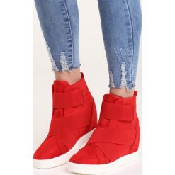 Sneakersy damskie: Czerwone Sneakersy Merni