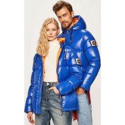 After Label - Kurtka puchowa. Niebieskie kurtki damskie xl, z materiału, krótkie. W wyprzedaży za 1499,00 zł.