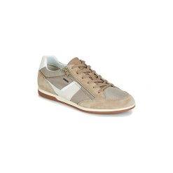 Buty Geox U RENAN. Brązowe trampki męskie Geox, bez wzorów, bez zapięcia. Za 314,30 zł.