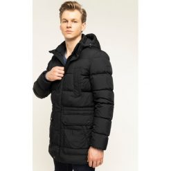 Kurtka puchowa Geox Kaspar Long JKT M9425H T2570 F9000. Czarne kurtki męskie Geox, m, bez wzorów, z poliesteru, bez kaptura. W wyprzedaży za 589,00 zł.