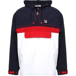 Fila COLOUR BLOCK HALF ZIP Kurtka wiosenna peacoat/white/red. Niebieskie kurtki męskie Fila, xl, bez wzorów, z nylonu. W wyprzedaży za 384,30 zł.