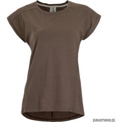 T-shirt maDamski Sutura Fuscus. Brązowe bluzki damskie marki Pakamera, bez wzorów, bez kołnierzyka. Za 129,00 zł.