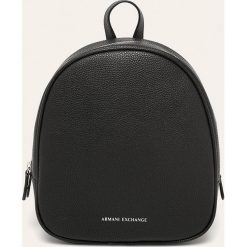 Armani Exchange - Plecak. Czarne plecaki damskie Armani Exchange, bez wzorów, z poliesteru. W wyprzedaży za 479,90 zł.
