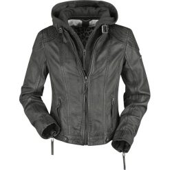 Gipsy Cacey LEGV Kurtka skórzana damska ciemnoszary (Anthracite). Szare kurtki damskie marki Gipsy, l, bez wzorów, bez kaptura. Za 527,90 zł.