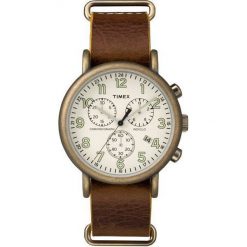 Zegarek Timex Męski TW2P85300 Weekender Chrono brązowy. Brązowe zegarki męskie Timex. Za 379,99 zł.