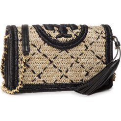 Torebka TORY BURCH - Fleming Wallet 73374 Black 001. Brązowe torebki klasyczne damskie Tory Burch, bez wzorów, ze skóry, wizytowe, bez dodatków. Za 1589,00 zł.