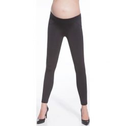 Legginsy damskie ciążowe Laura czarne r. 6. Czarne legginsy ciążowe Bas Bleu. Za 71,25 zł.