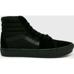 Vans - Trampki. Czarne trampki męskie Vans, bez wzorów, ze skóry, na sznurówki. W wyprzedaży za 329,90 zł.