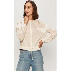 Scotch & Soda - Koszula. Białe bluzki damskie Scotch & Soda, na co dzień, s, bez wzorów, z bawełny, eleganckie, bez kołnierzyka, z długim rękawem. Za 559,90 zł.