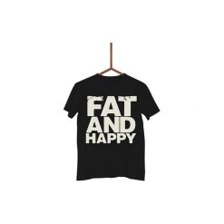 Koszulka Fat and Happy Męska. Białe koszulki męskie Failfake, s, bez wzorów, bez kołnierzyka. Za 130,00 zł.