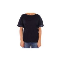 T-shirty z krótkim rękawem Gran Sasso 60224. Niebieskie t-shirty damskie Gran Sasso, bez wzorów, bez kołnierzyka. Za 498,48 zł.
