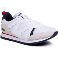 Sneakersy LACOSTE - Aesthet 120 2 Sma 7-30SMA0035407 Wht/Nvy/Red. Białe sneakersy męskie Lacoste, bez zapięcia. W wyprzedaży za 349,00 zł.