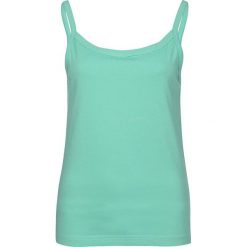 Top w kolorze turkusowym. Niebieskie bluzki damskie marki Usha, Icebound & more, z bawełny, z okrągłym kołnierzem. W wyprzedaży za 55,95 zł.