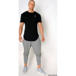T-shirt lampasy czarny. Czarne t-shirty męskie Pakamera, m, bez wzorów, z bawełny, z dekoltem na plecach. Za 99,00 zł.