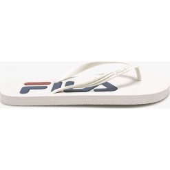 Fila - Japonki. Białe klapki damskie Fila, bez wzorów, z gumy, bez obcasa, na obcasie. Za 49,90 zł.